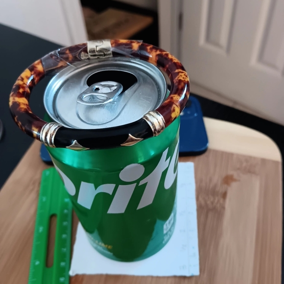 🔥 VINTAGE FLLi Mennegatti 18K GOLD & TORTOISE SHELL LACQUERED BANGLE HINGED - Picture 11 of 13